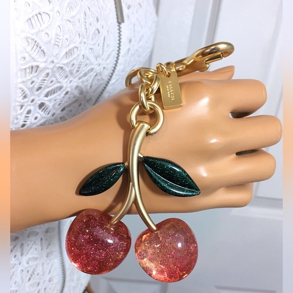 Coach Cherry Keychain Bag Charm NWT - Picture 5 of 6